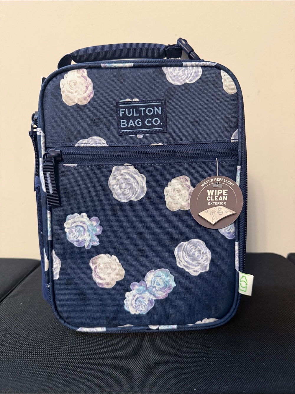 Fulton Bag CO. Navy Floral Lunch Bag